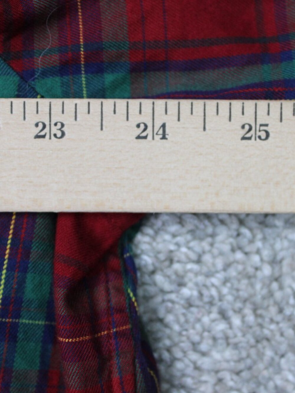 Chaps Classics Shirt Womens 2XL Red/Green Plaid Gold Buttons Cotton Long Sleeve - Picture 9 of 11